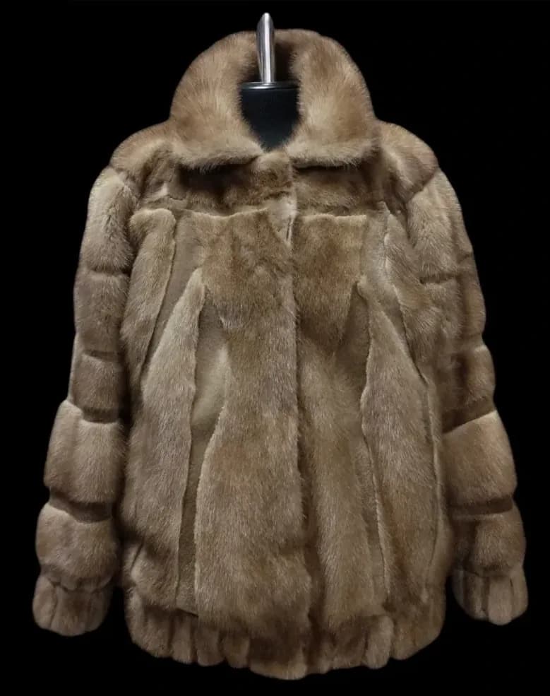 A bomber jacket from an old mink coat